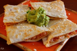 Salsa Shrimp Quesadillas Topped with Sigona’s Guacamole_IMG_7364