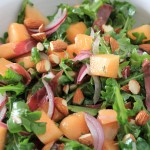 Melon, Prosciutto and Arugula Salad with a Sigona’s Summertime Peach White Balsamic Vinaigrette