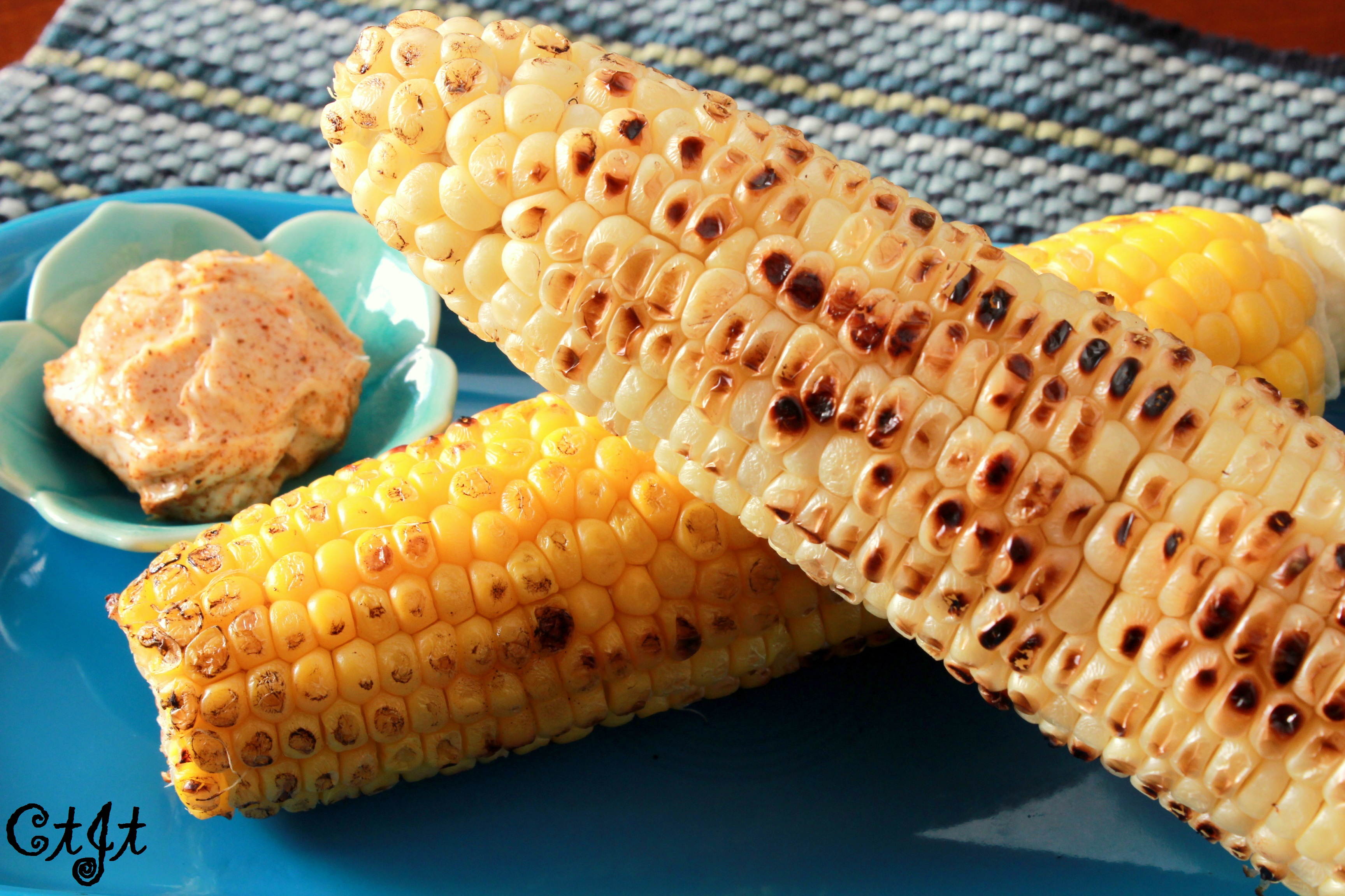 Grilled Corn on the Cob with Chili Butter