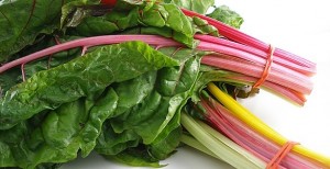 Foods high in vitamin C, such as rainbow Swiss chard, will help keep your skin supple