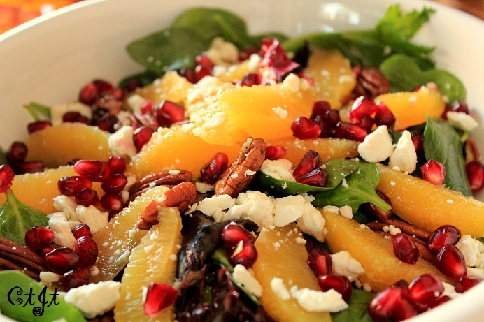 Winter Salad with Satsuma Mandarins and Pomegranates IMG_1216_c_sm