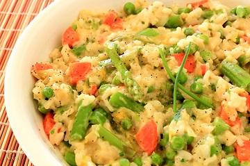 Spring Risotto with Asparagus, Peas and Chives_360
