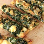 Swiss Chard & Caramelized Shallot Flatbread with Brie