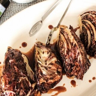 Roasted Radicchio Drizzled with Balsamic and Honey