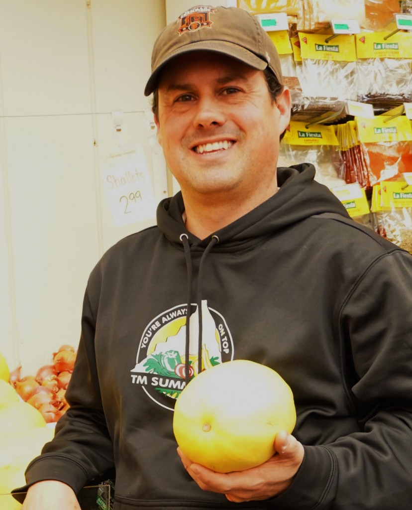 Robbie with spaghetti squash