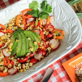 Grilled Corn Salad with Avocado and Cilantro-Lime Dressing