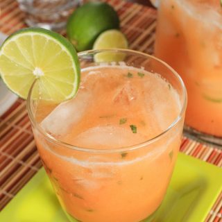 Orange Flesh Honeydew Agua Fresca with Lime & Mint