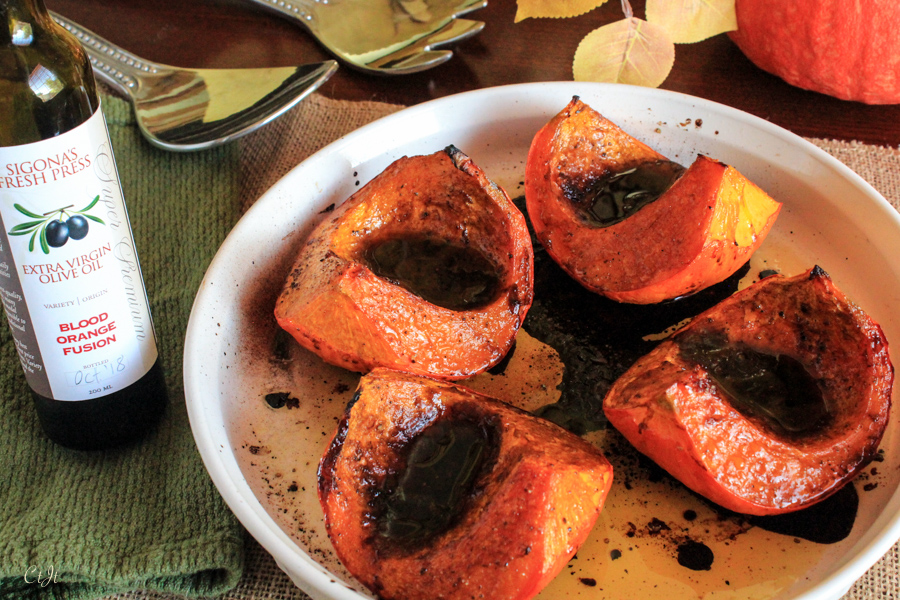 Blood Orange & Cinnamon Pear Roasted Red Kuri Squash