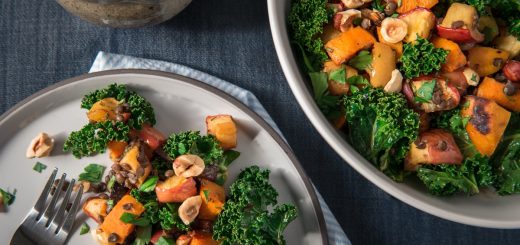 Protein-Packed Roasted Winter Salad with Lentils, Sweet Potato and Rockit™ Apples
