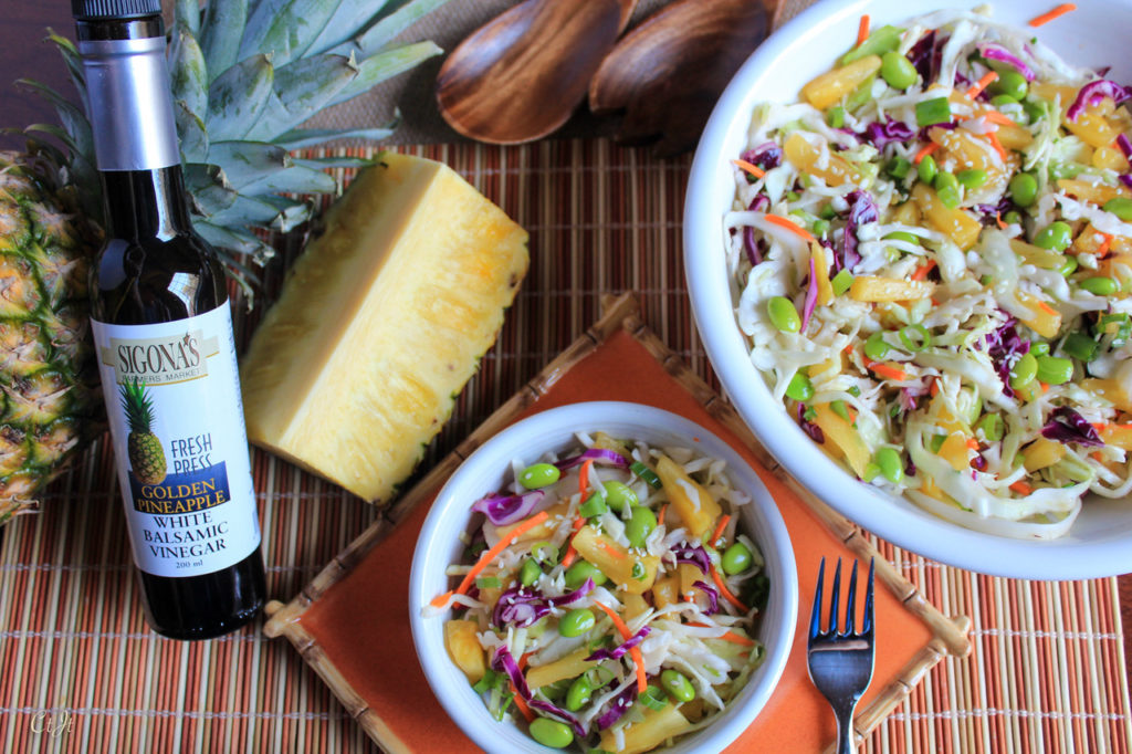 Summer Slaw with Sigona’s Golden Pineapple White Balsamic