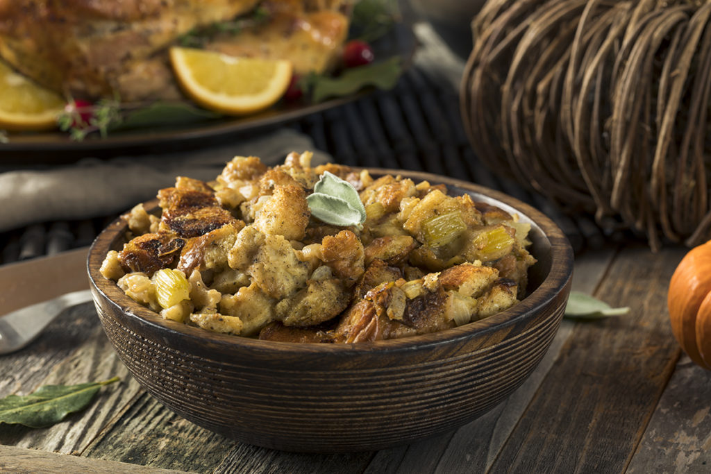 sourdough wild mushroom stuffing wild rosemary oil