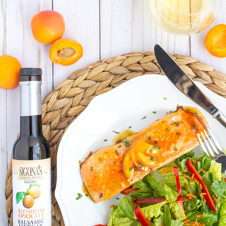 Apricot Balsamic & Ginger Glazed Salmon