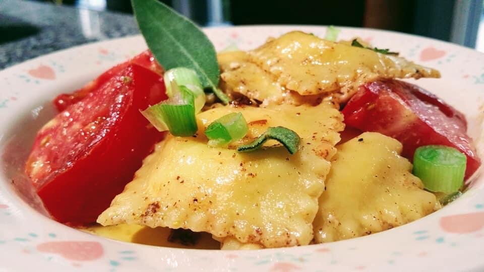 Dream of the Mountain Ravioli with Brown Butter & Sage
