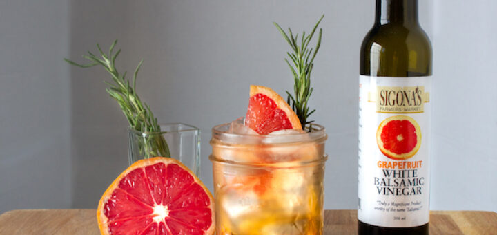 Grapefruit-Infused Balsamic Shrub