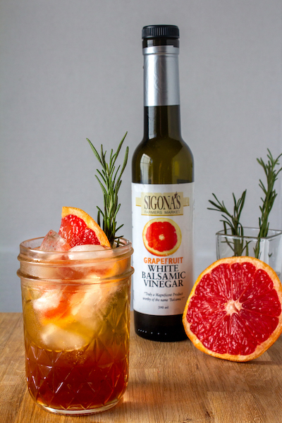 Grapefruit-Infused Balsamic Shrub