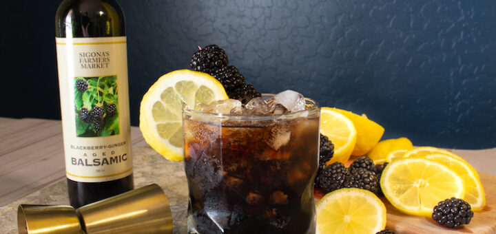Blackberry-Ginger Bramble Cocktail