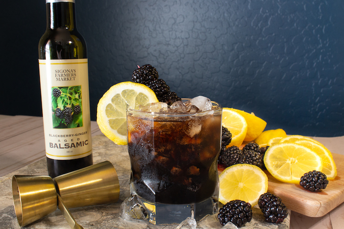 Blackberry-Ginger Bramble Cocktail
