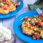 Panko & Parmesan Crusted Cauliflower Steaks with a Tuscan Herb Ragout