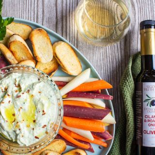 Ricotta & Parmesan Dip with Sigona’s Cilantro & Roasted Onion Oil