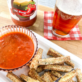 Air fried Eggplant Fries with Sigona's Old World marinara