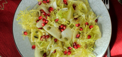 Comice Pear Salad with Frisée and Belgian Endive