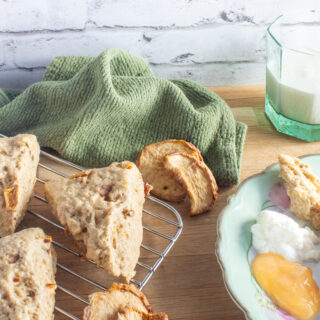 Buttermilk Scones with Dried Natural Bosc Pears and Cardamom