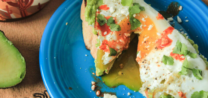 Southwestern avocado toast with egg